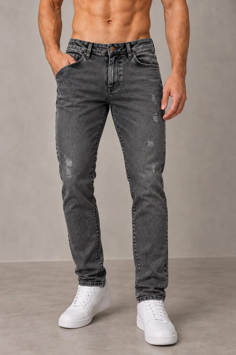 CALÇA JEANS LAICRA - PRETO