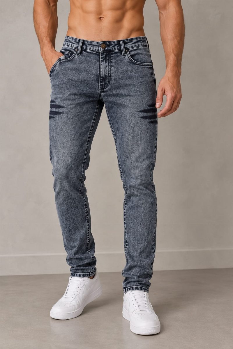 CALÇA JEANS LAICRA - GRAFITE