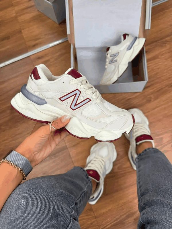 NEW BALANCE 9060 PREMIUM - OFF/CEREJA