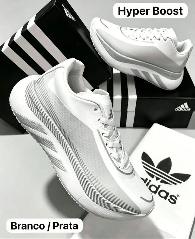 ADIDAS HYPER BOOST - BCO/PRATA