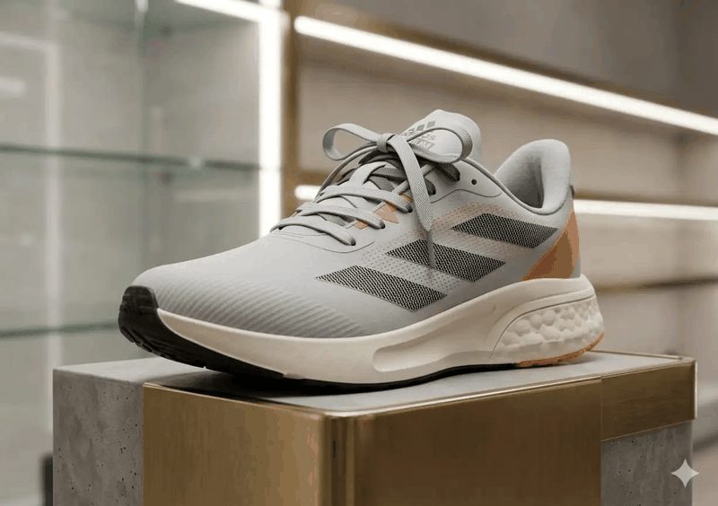 ADIDAS T ESPORTIVO - CINZA/LARANJA/BRANCO