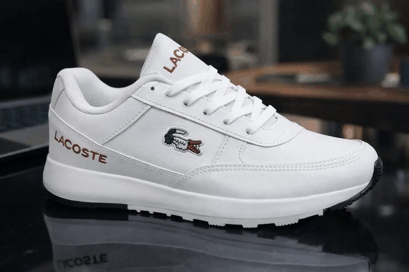 LACOSTE CASUAL PREMIUM - BRANCO/TRICOLOR