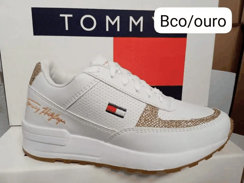 TOMMY HILFIGER CASUAL - BRANCO/OURO