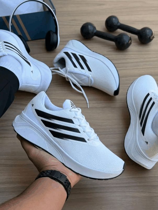 ADIDAS ESPORTIVO PREMIUM - BRANCO/BRANCO/PRETO
