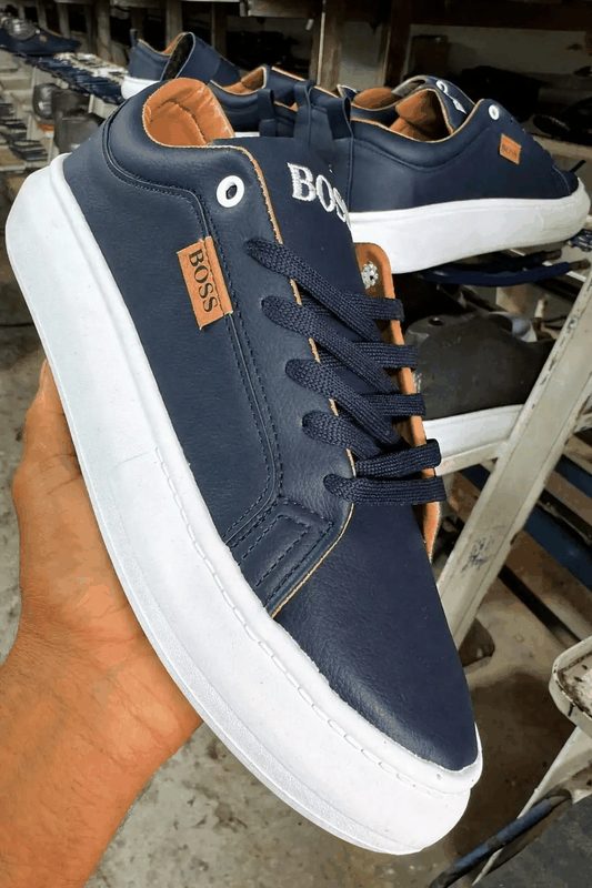 TÊNIS HUGO BOSS - AZUL MARINHO/BRANCO