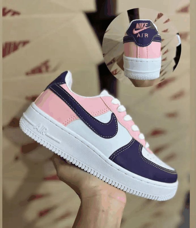 AIR FORCE PREMIUM - BRANCO/ROSA/ROXO