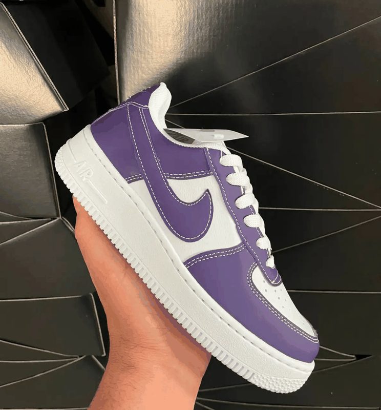 AIR FORCE PREMIUM - BRANCO/ROXO