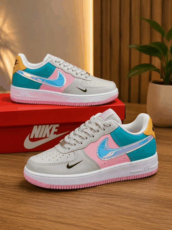 AIR FORCE CINZA/ROSA/VERDE