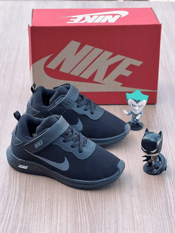 NIKE INFANTIL VELCRO - PRETO/PRETO