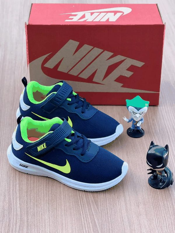 NIKE INFANTIL VELCRO - MARINHO/BCO/LIMÃO