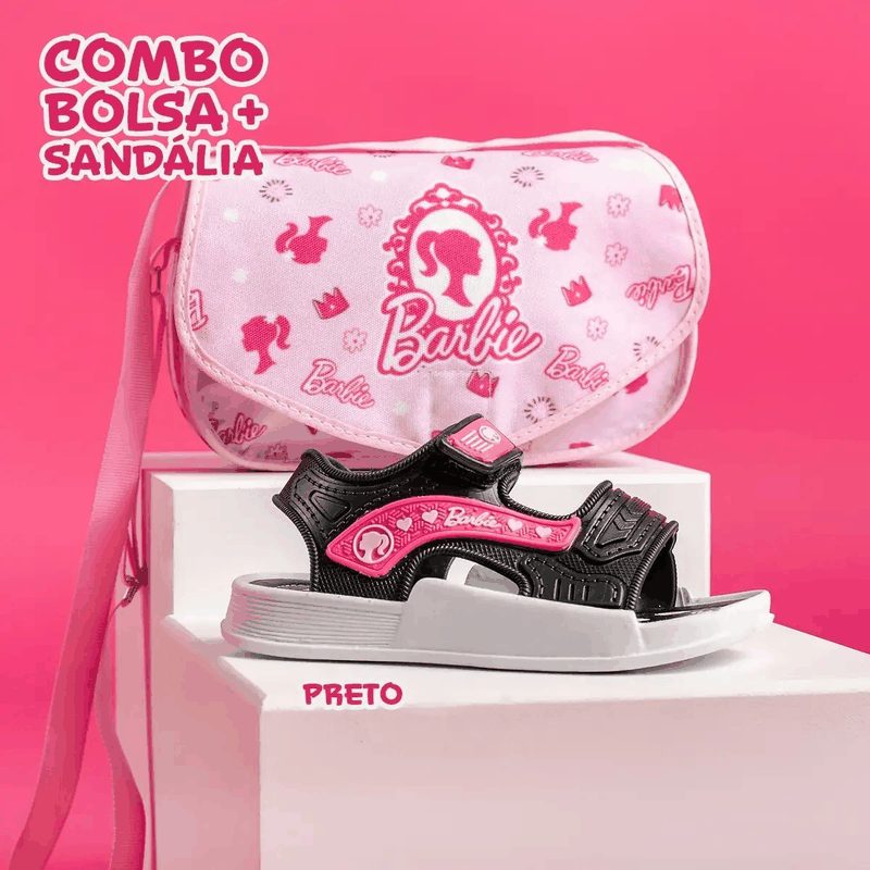 KIT BOLSA + SANDÁLIA - PRETO