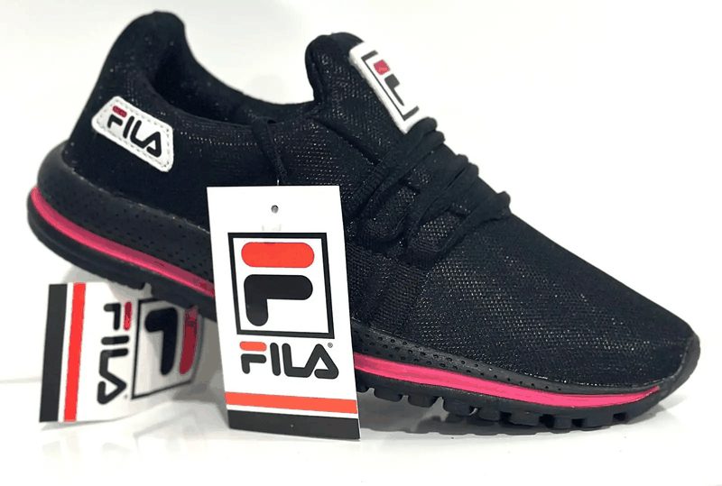 TENIS FILA INFANTIL F1 - PTO/ROSA/PTO