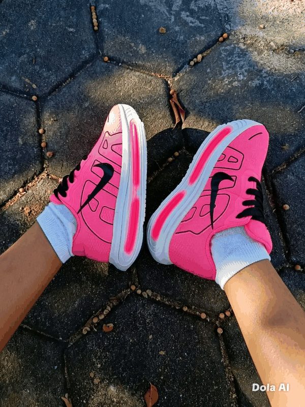 NIKE AIR INFANTIL - ROSA/BCO