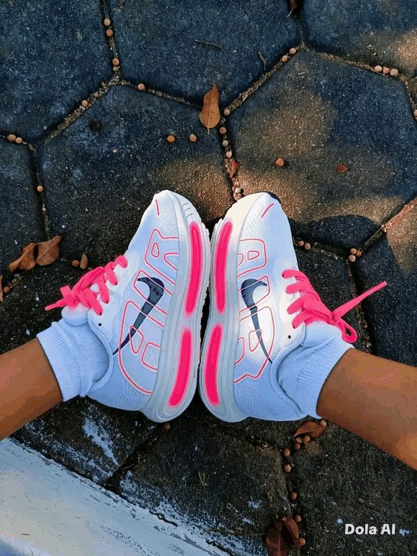 NIKE AIR INFANTIL - BCO/ROSA/LILÁS