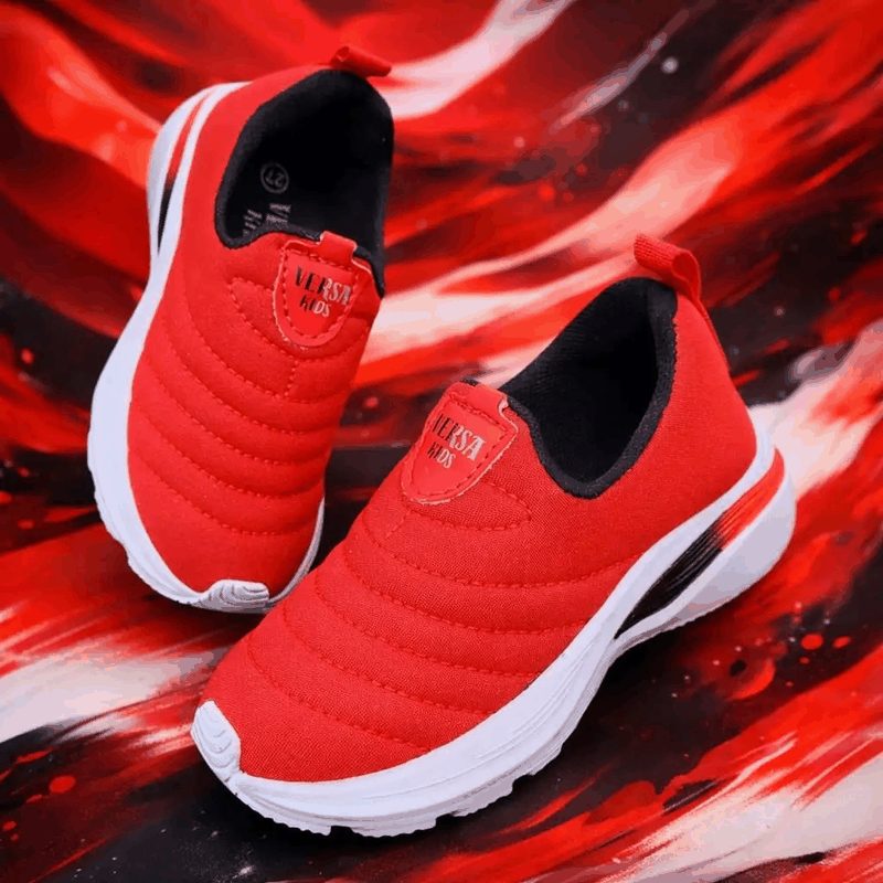 TENIS INFANTIL SLIP-ON - VERMELHO/BRANCO