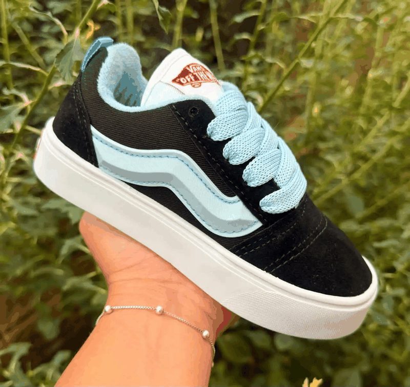 VANS KNU INFANTIL - PRETO/AZUL BB