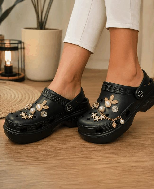 CROCS E.V.A PIN W1986 - PRETO