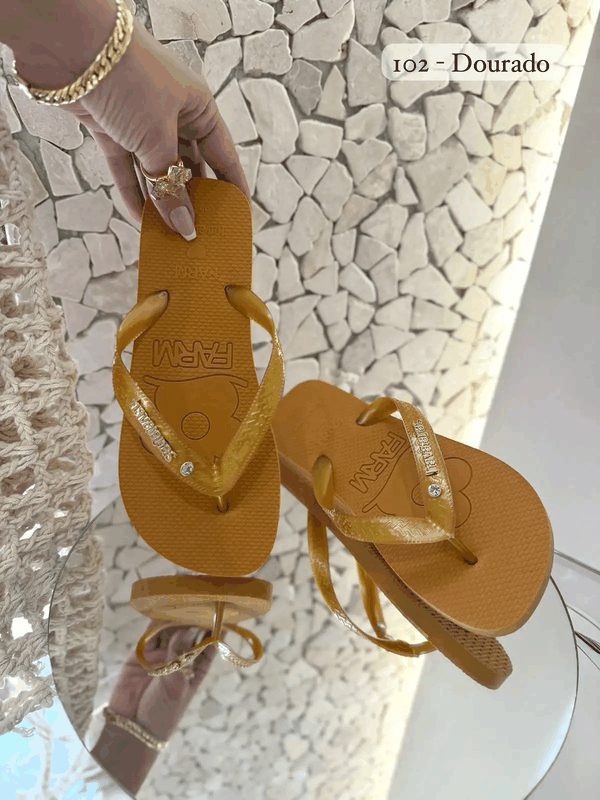 HAVAIANAS FARM - CARAMELO/OURO