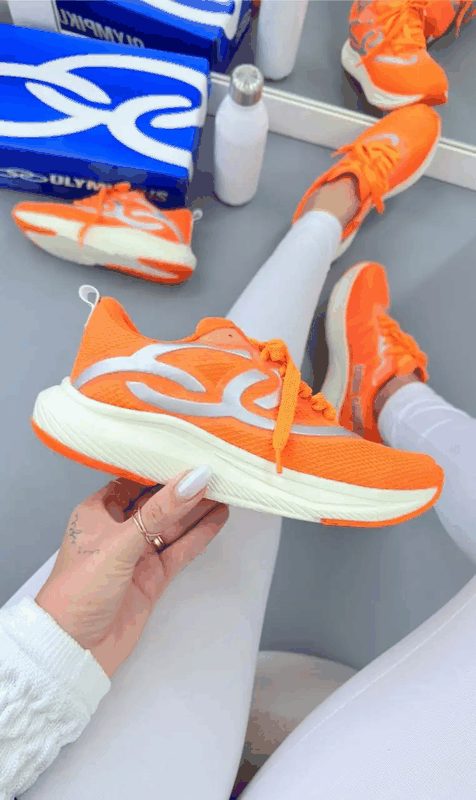 OLYMPIKUS CORRE E.V.A - LARANJA/OFF