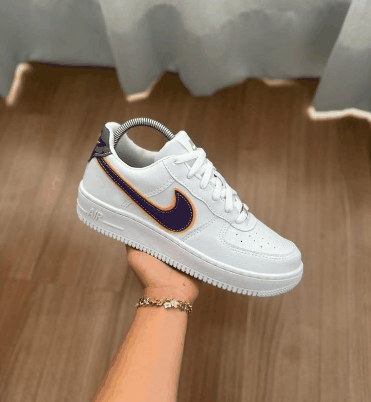 AIR FORCE PREMIUM - BCO/ROXO/AMARELO